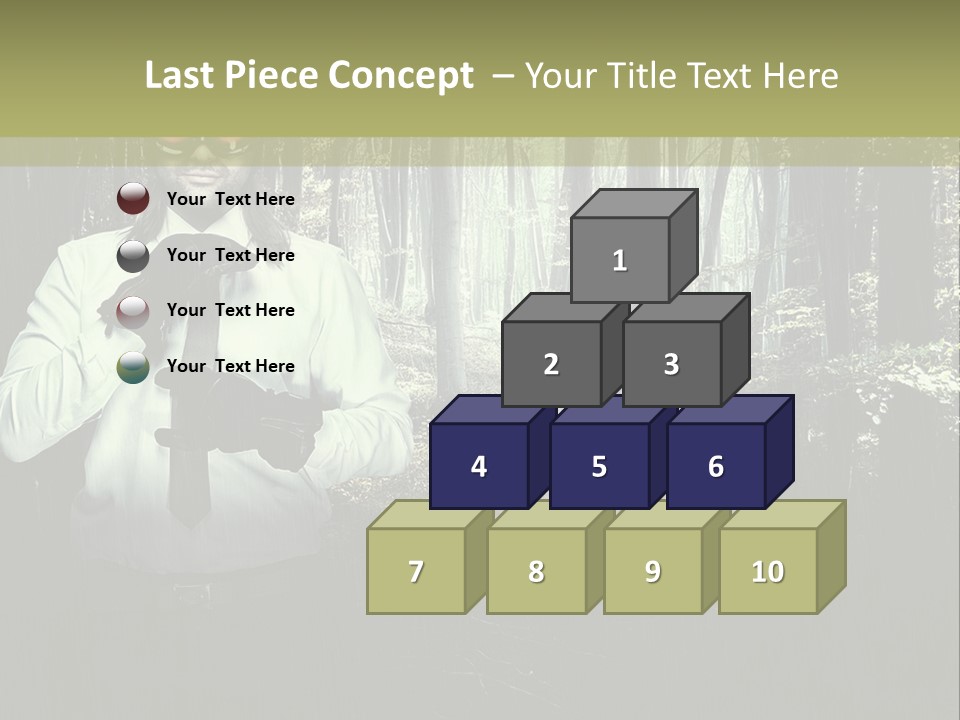 Man In The Forest PowerPoint Template