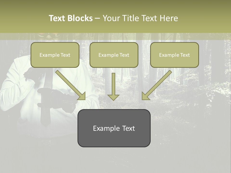 Man In The Forest PowerPoint Template