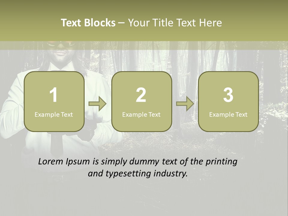 Man In The Forest PowerPoint Template