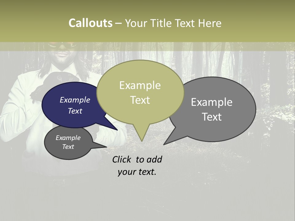 Man In The Forest PowerPoint Template