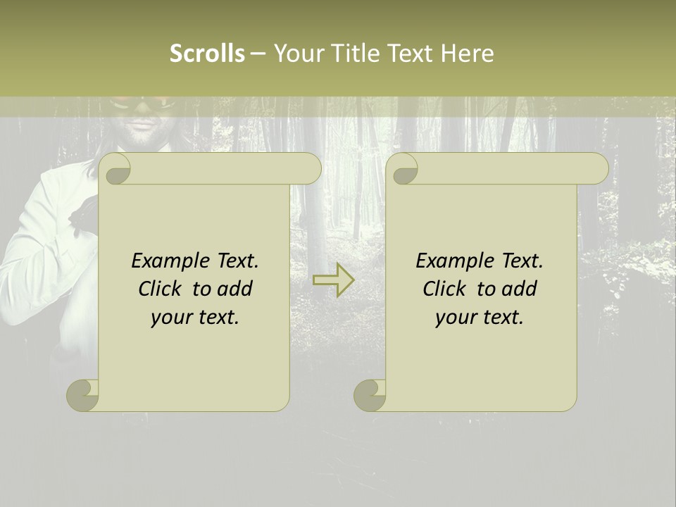 Man In The Forest PowerPoint Template