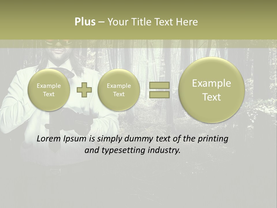 Man In The Forest PowerPoint Template