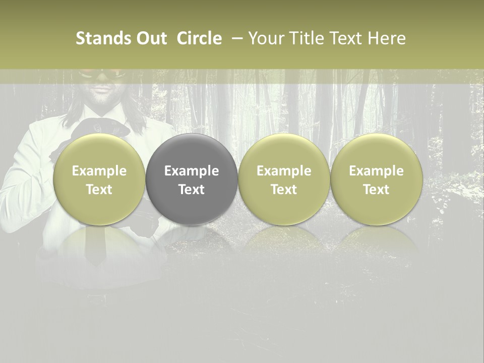 Man In The Forest PowerPoint Template