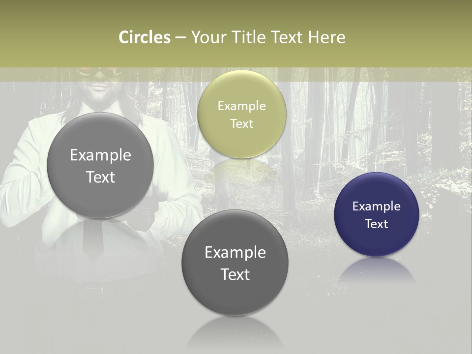 Man In The Forest PowerPoint Template