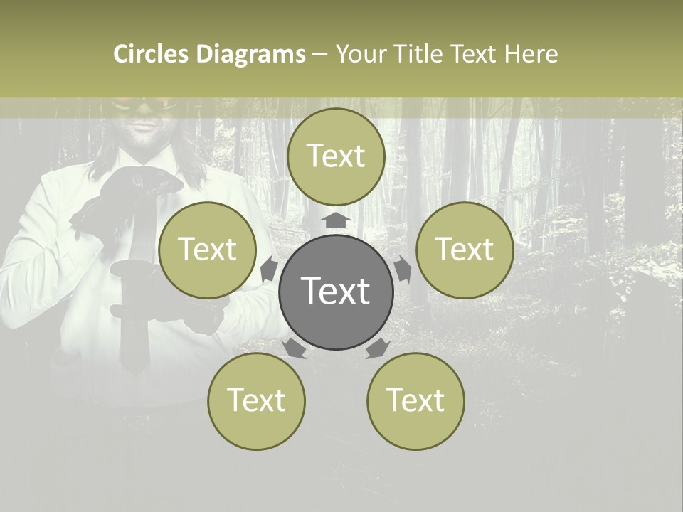 Man In The Forest PowerPoint Template