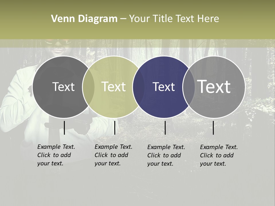 Man In The Forest PowerPoint Template