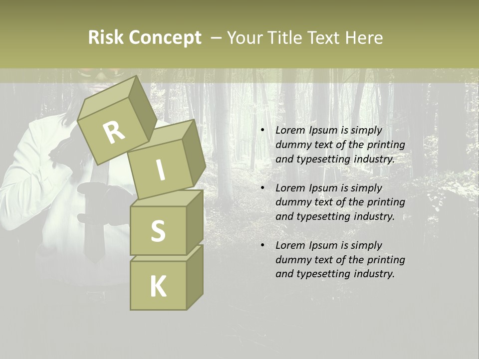 Man In The Forest PowerPoint Template