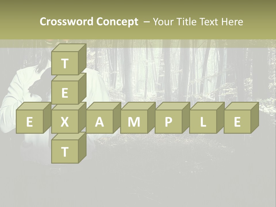 Man In The Forest PowerPoint Template