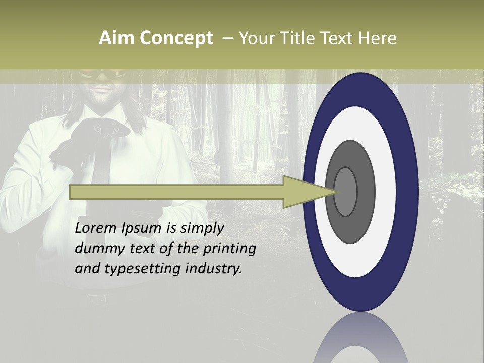 Man In The Forest PowerPoint Template