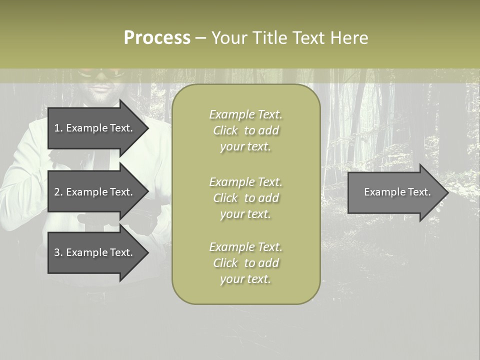 Man In The Forest PowerPoint Template