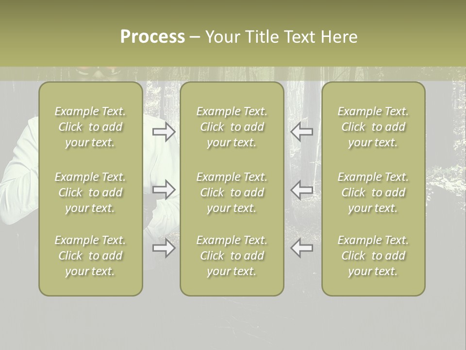 Man In The Forest PowerPoint Template
