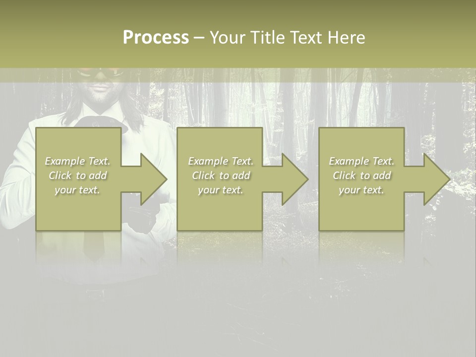Man In The Forest PowerPoint Template