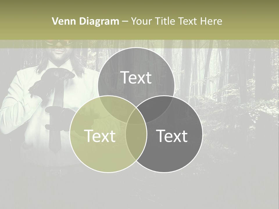 Man In The Forest PowerPoint Template