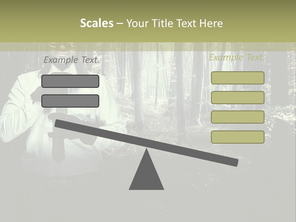 Man In The Forest PowerPoint Template