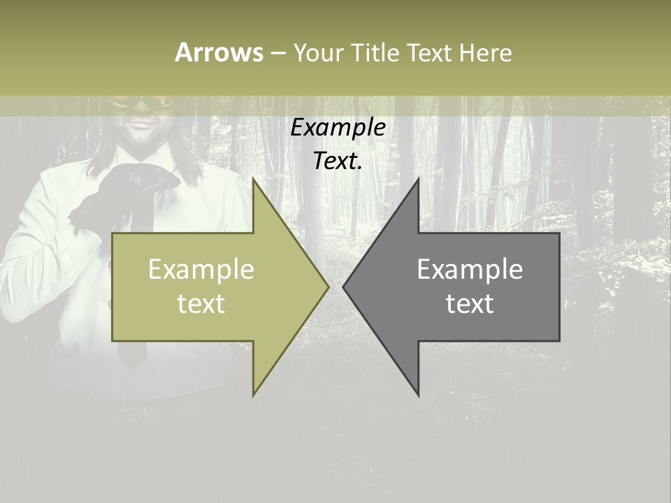 Man In The Forest PowerPoint Template