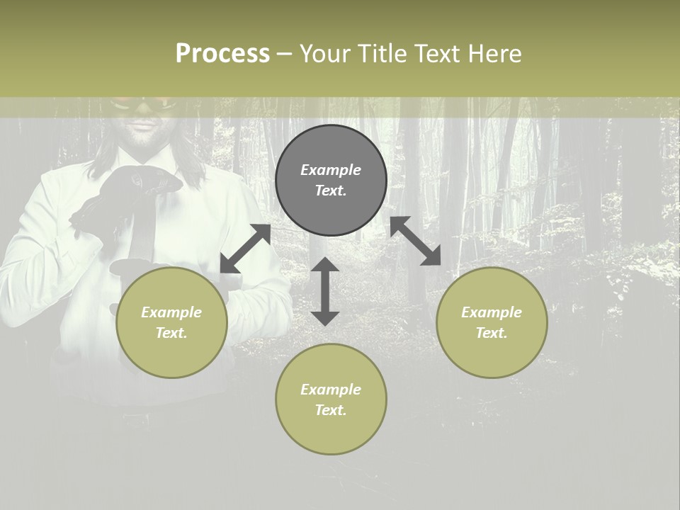 Man In The Forest PowerPoint Template