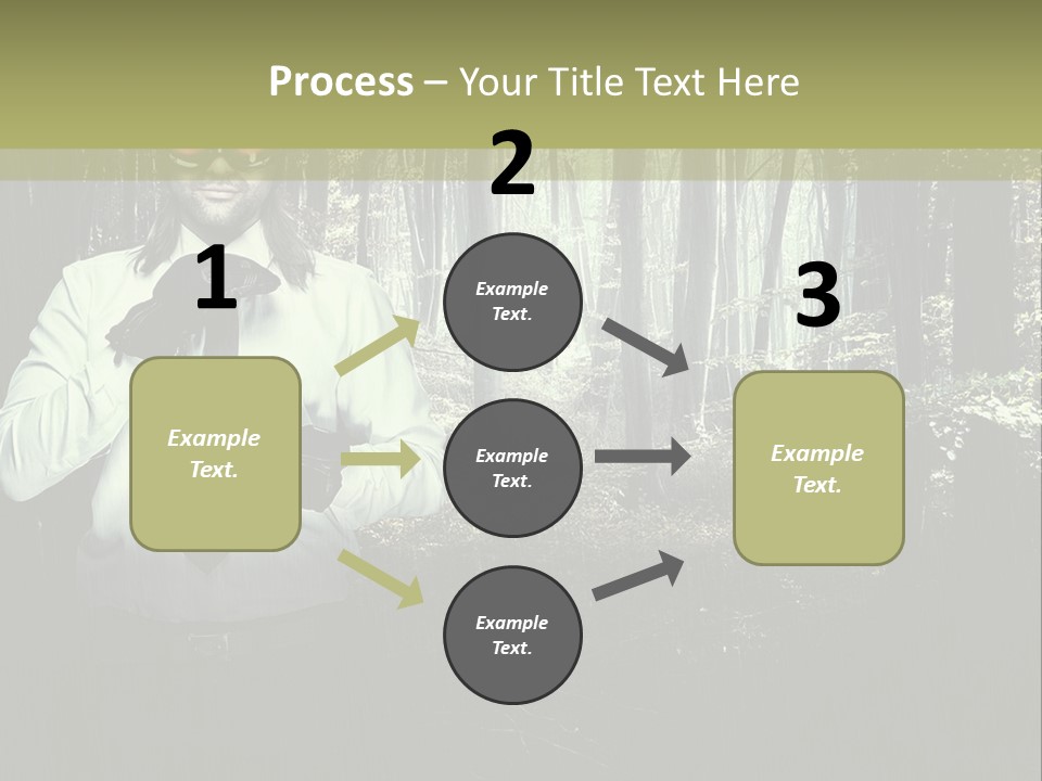 Man In The Forest PowerPoint Template