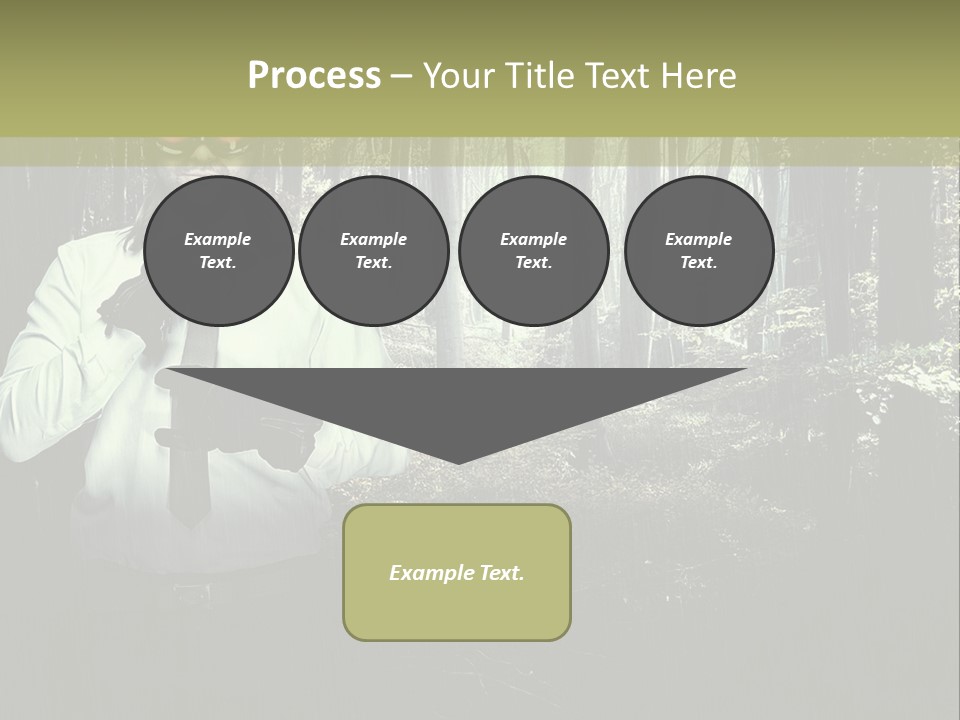 Man In The Forest PowerPoint Template