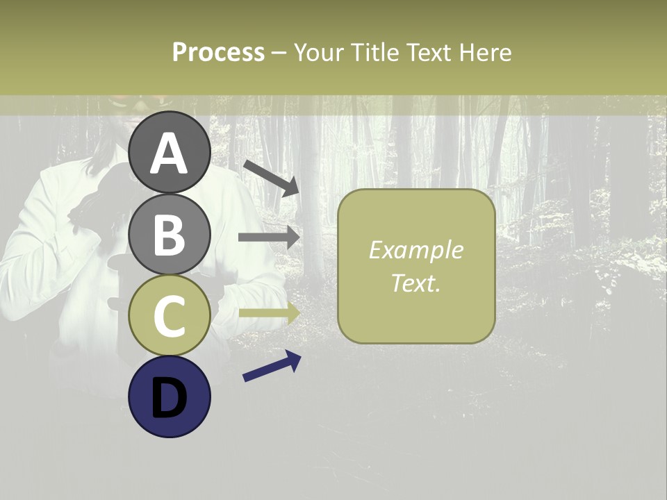Man In The Forest PowerPoint Template