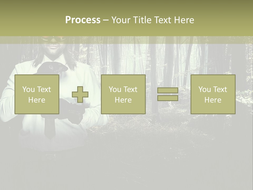 Man In The Forest PowerPoint Template