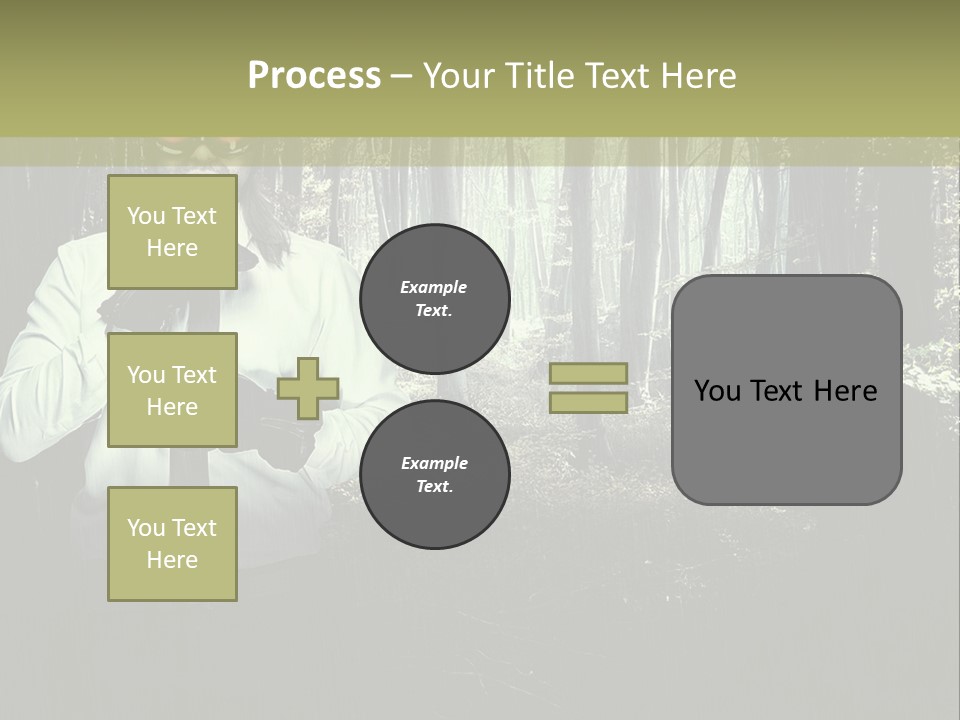 Man In The Forest PowerPoint Template