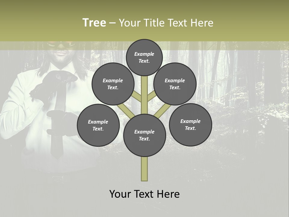 Man In The Forest PowerPoint Template