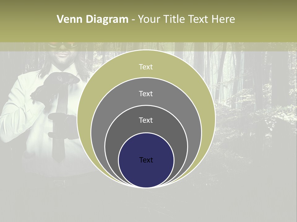 Man In The Forest PowerPoint Template