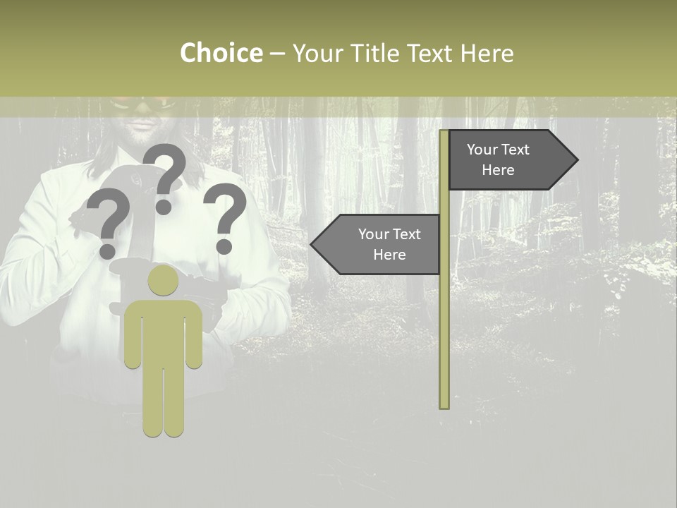 Man In The Forest PowerPoint Template