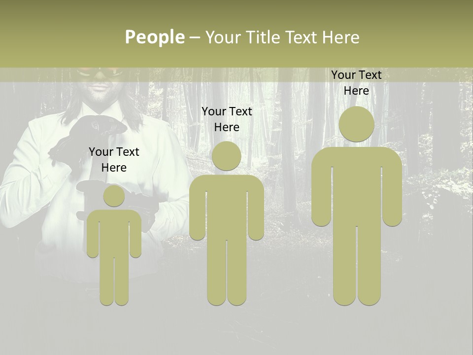 Man In The Forest PowerPoint Template