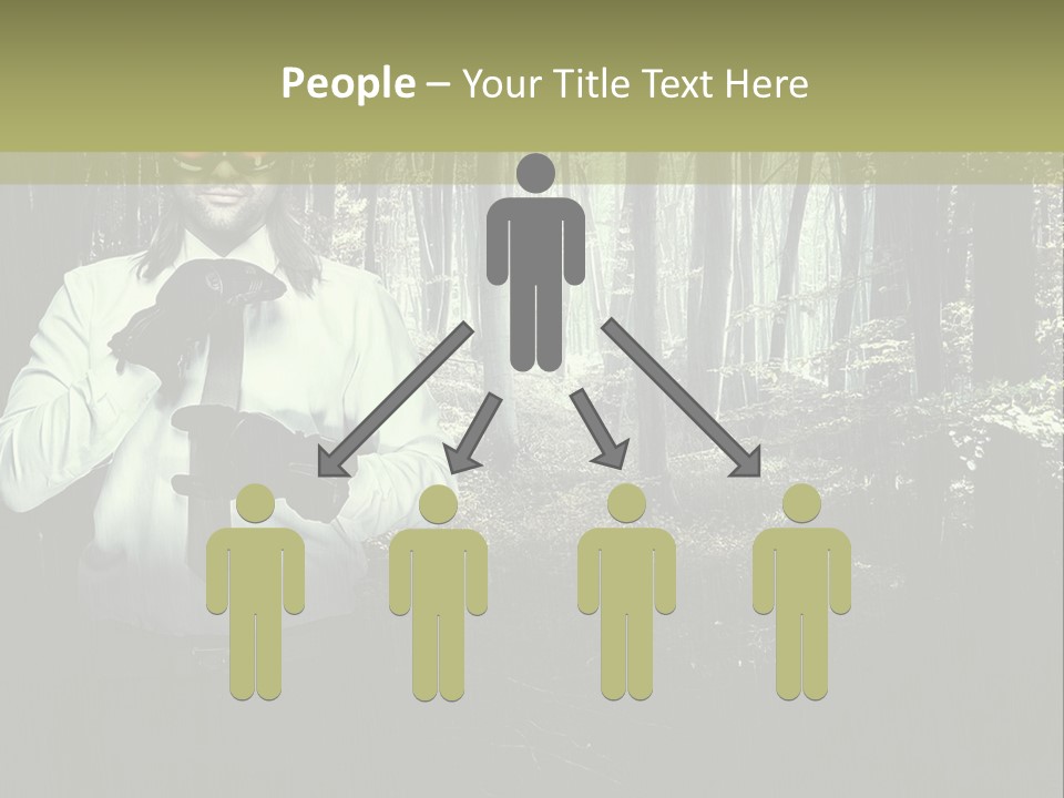 Man In The Forest PowerPoint Template