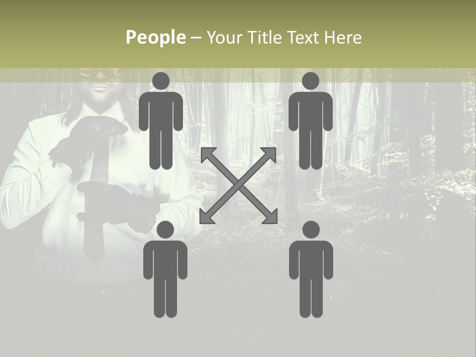 Man In The Forest PowerPoint Template