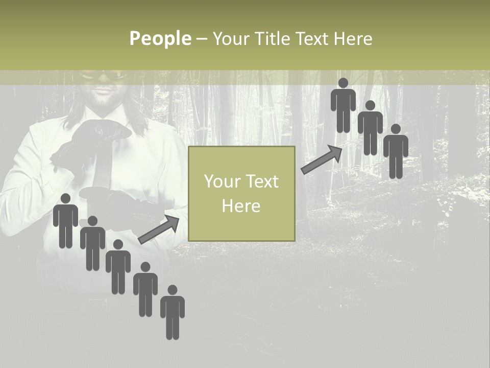 Man In The Forest PowerPoint Template