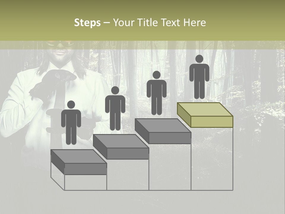 Man In The Forest PowerPoint Template