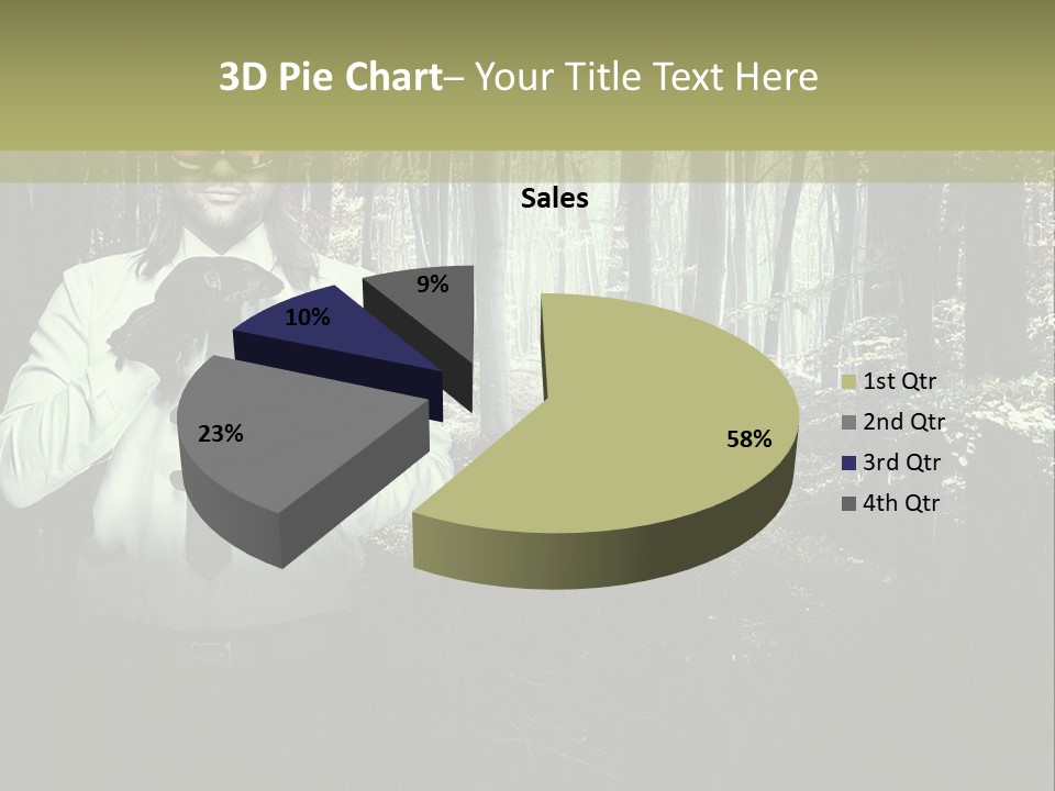 Man In The Forest PowerPoint Template