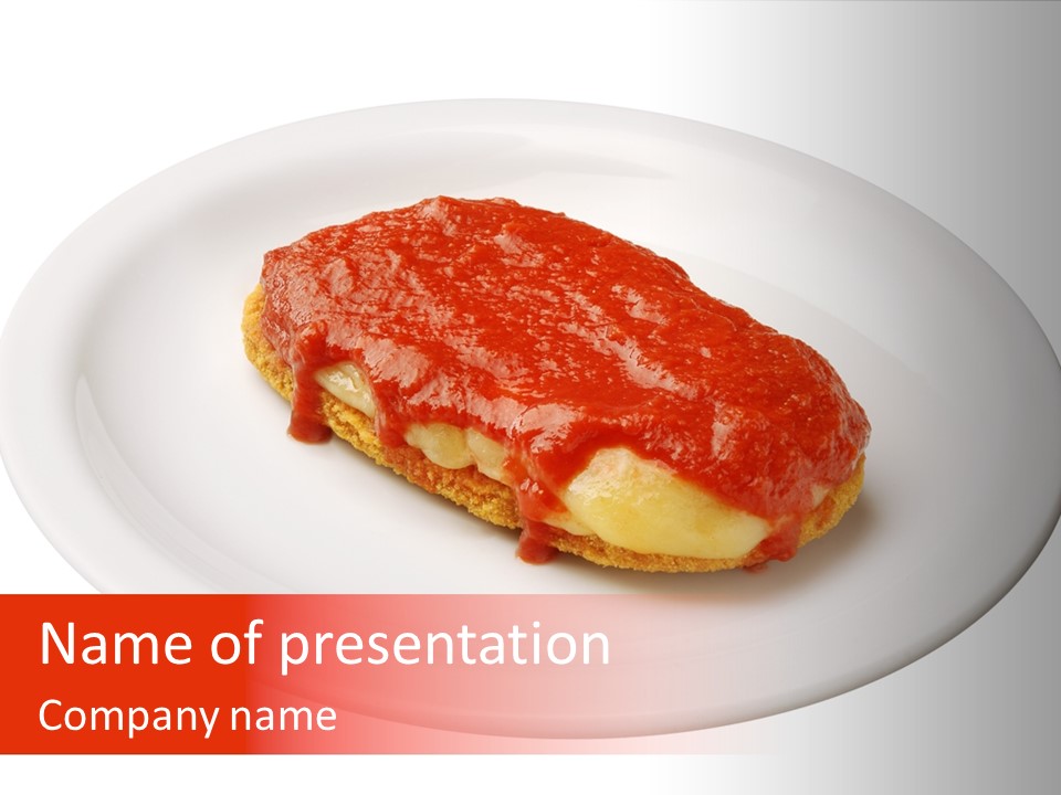 Meat With Spicy Sauce PowerPoint Template