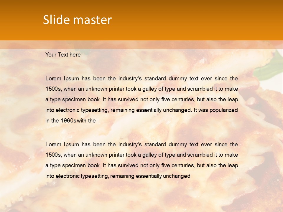 Casserole With Vegetables PowerPoint Template