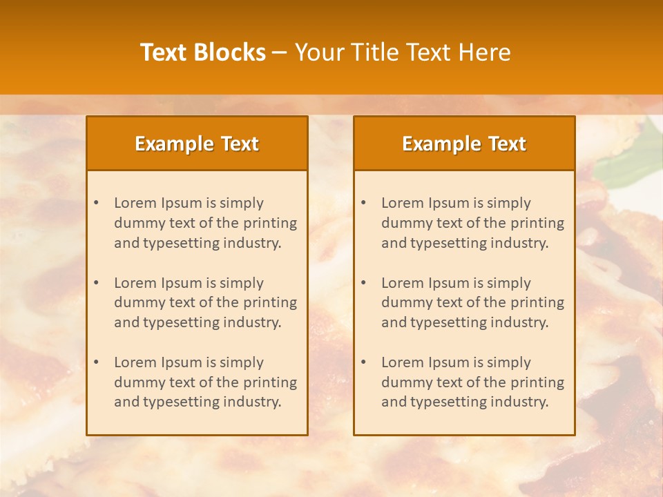 Casserole With Vegetables PowerPoint Template