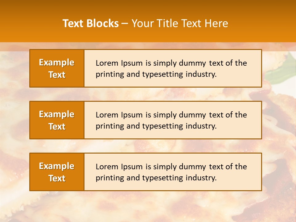 Casserole With Vegetables PowerPoint Template