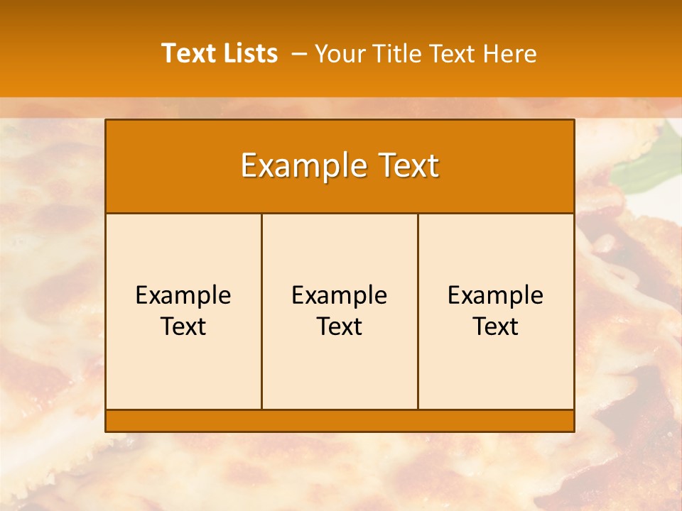 Casserole With Vegetables PowerPoint Template