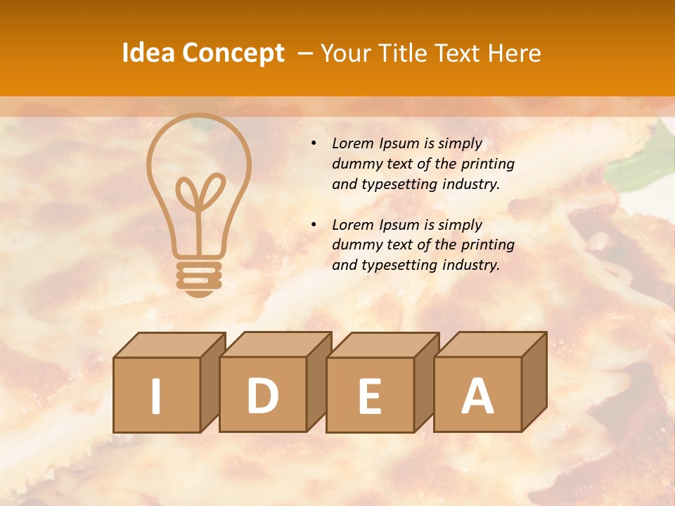 Casserole With Vegetables PowerPoint Template