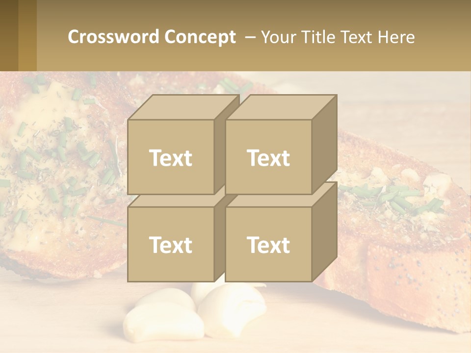 Croutons With Garlic PowerPoint Template