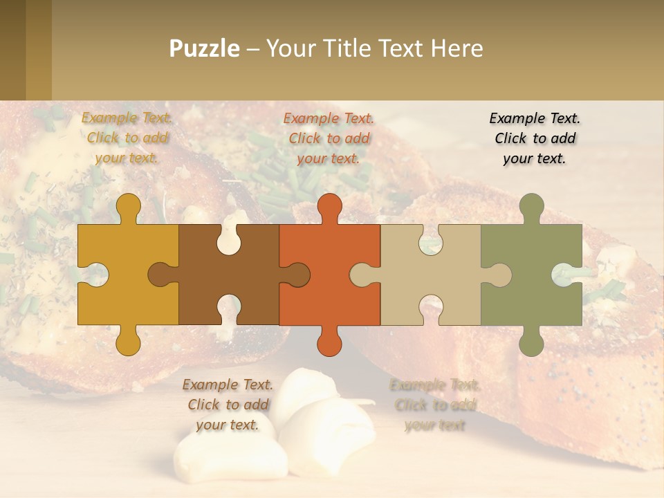 Croutons With Garlic PowerPoint Template