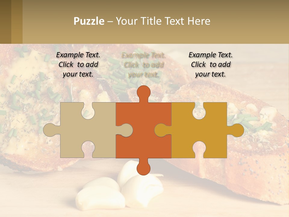 Croutons With Garlic PowerPoint Template