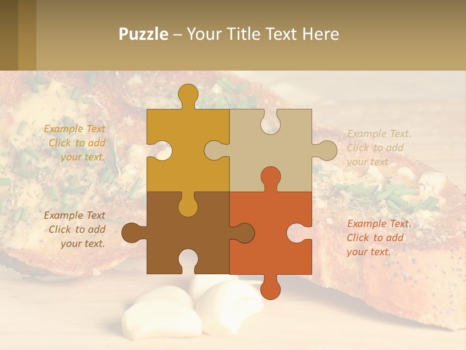 Croutons With Garlic PowerPoint Template