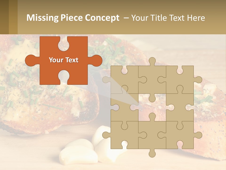 Croutons With Garlic PowerPoint Template