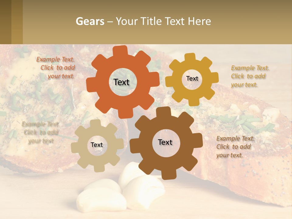 Croutons With Garlic PowerPoint Template