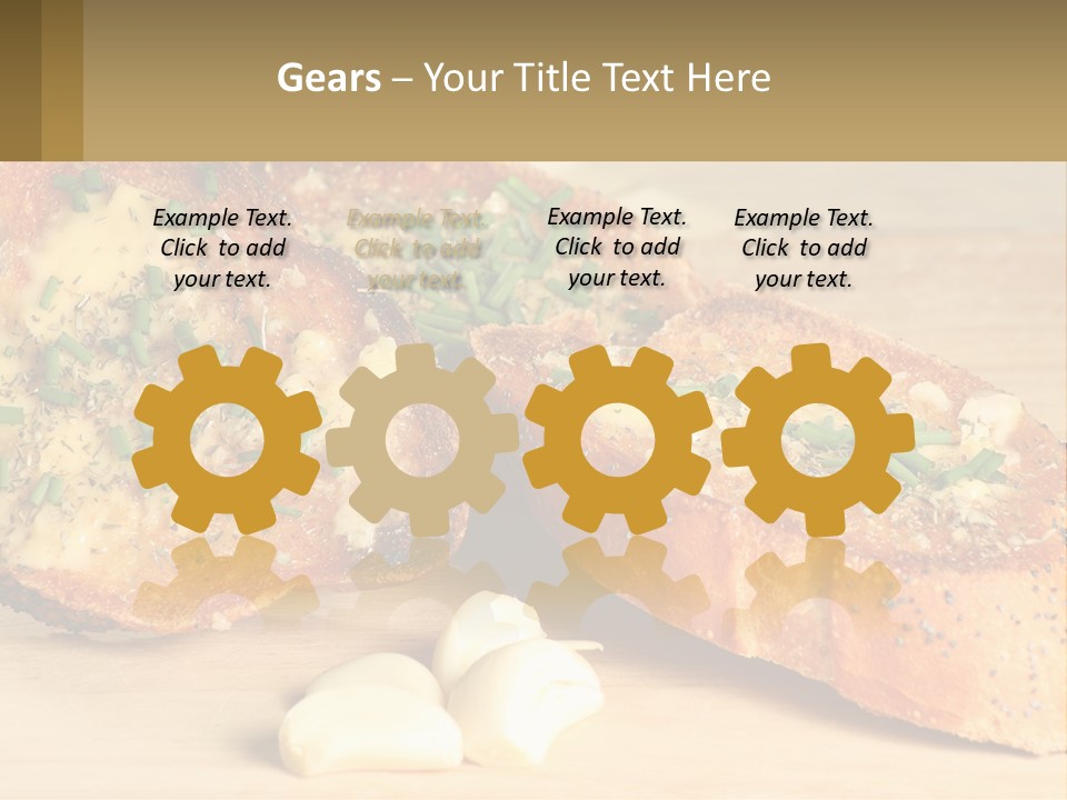 Croutons With Garlic PowerPoint Template