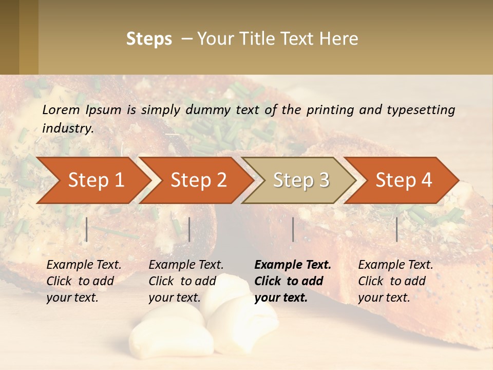 Croutons With Garlic PowerPoint Template