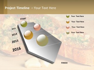 Croutons With Garlic PowerPoint Template