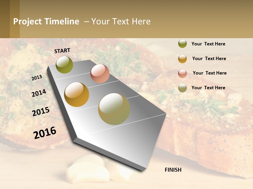 Croutons With Garlic PowerPoint Template